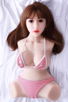 NORMA La muñeca realista más nueva del sexo del silicón del medio cuerpo 3D más nuevo con la cara hermosa