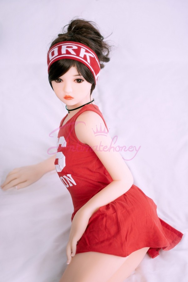Andy Sporty Little Girls con muñeca plana de silicona TPE de pecho plano para hombres 3.28ft (100 cm)
