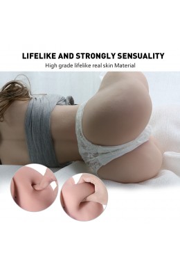 Rolan 4.3kg Masturbador masculino realista en 3D, muñeca sexual de medio cuerpo con vagina y anal