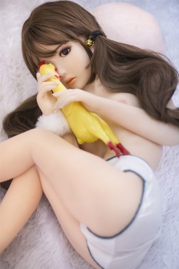 Hebe Pequeña muñeca de sexo TPE linda y bonita más joven con pecho plano 3.28 pies (100 cm)