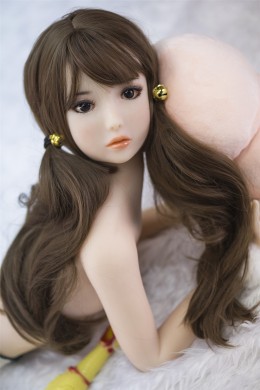 Hebe Cute e Pretty Young Little TPE Sex Doll con seno piatto 3.28 piedi (100 cm)