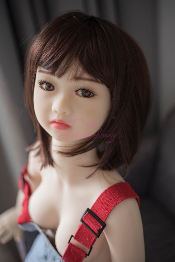 Ida Cute bambine con mini petto in silicone TPE mini bambola del sesso per uomo da 4.1ft (125cm)