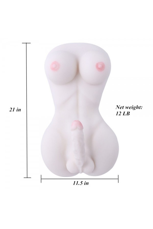 Shemale della bambola del sesso femminile con il pene 18cm e il grande seno