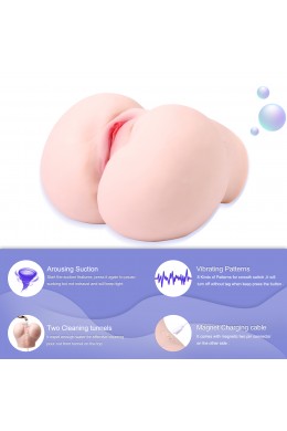 Sherry 7kg Automatic Sex Doll Male Masturbator, APP Remote 3 In 1 Control Smart Adult Sex Toy