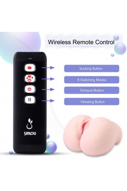 Sherry 7kg Automatic Sex Doll Male Masturbator, APP Remote 3 In 1 Control Smart Adult Sex Toy